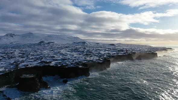 Snæfellsjökull National Park, Expansive Aerial Views of Iceland Coastline alt