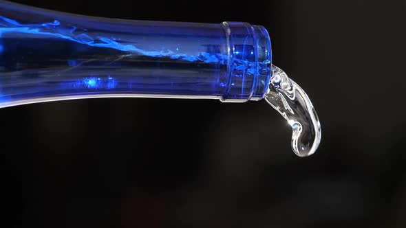 Water Pouring From a glass Bottle alt