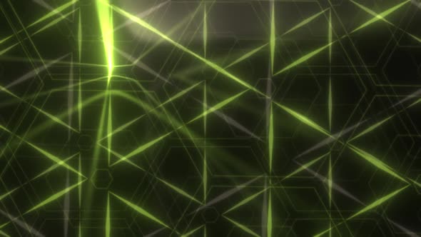Abstract Glowing Triangle Background