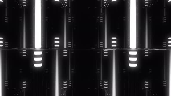 Sci-Fi Neon Tube Background 4K