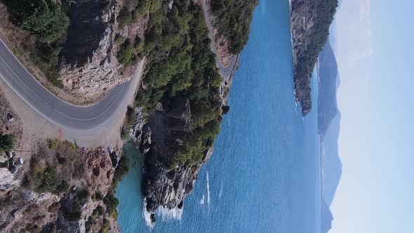 Sea Near the Coast  Aerial View of the Coastal Seascape alt