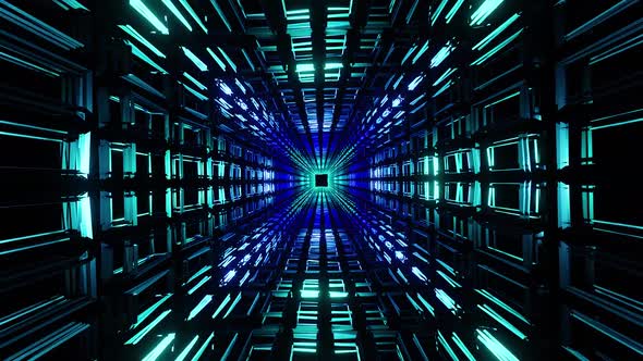 Vj LOOP Futuristic Jail Tunnel Motion HD alt