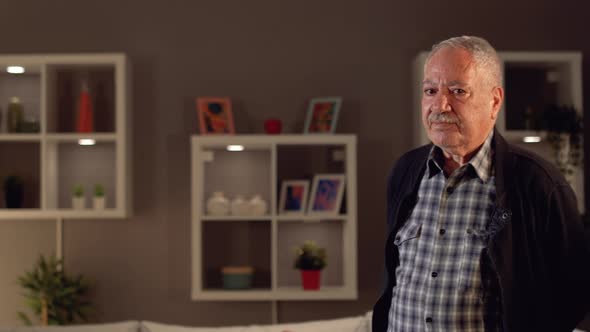 Bored lonely man at home alt