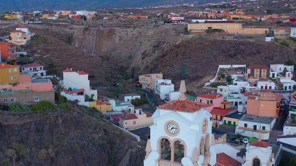 View From the Height of the Basilica and Townscape in Candelaria Near the Capital of the Island alt