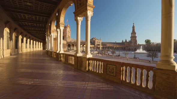 Walking Through Plaza De Espana Complex alt