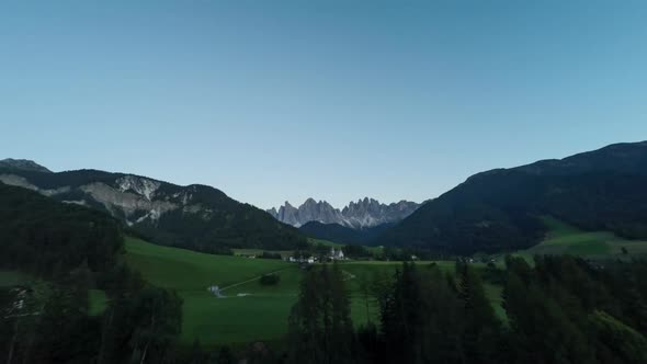 Timelapse of picturesque St Magdalena village in Italy alt