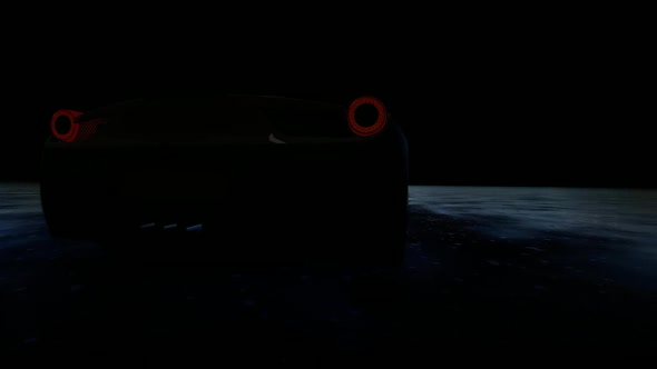 Night Luxury Sports Car, Motion Graphics 