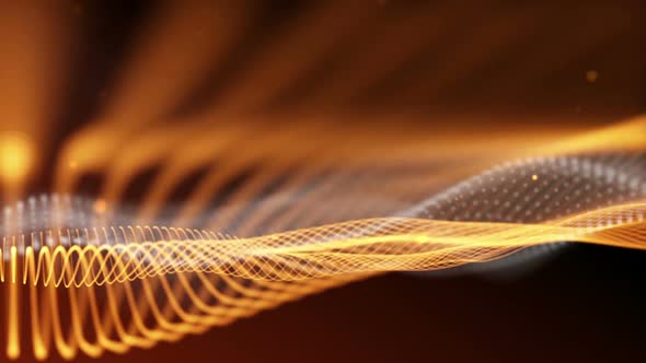 Dark orange abstract fantasy technology motion background alt