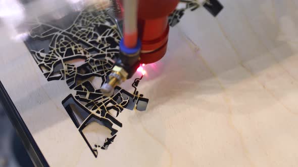 CNC Burning Laser Woodworking Wood Processing Machine, Modern Technology in the Industry alt