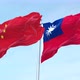 China vs Taiwan flag waving 4k - VideoHive Item for Sale