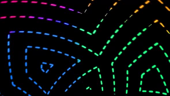 Beautiful geometric wavy line animation. animated colorful wave line. A 159