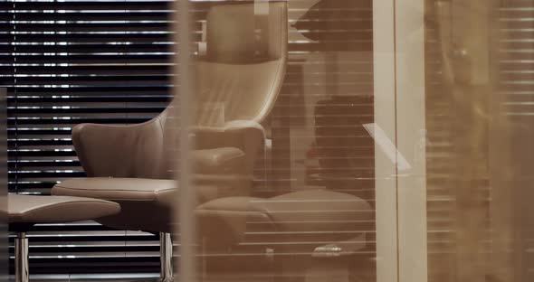 Minimalist Brown Armchair alt