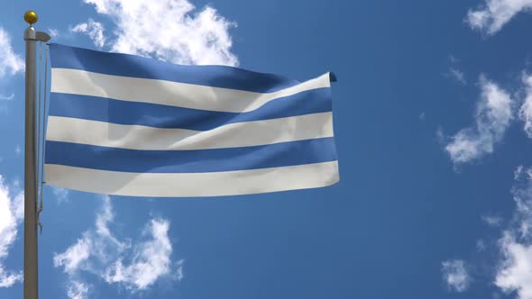 Tallinn City Flag (Estonia) On Flagpole alt