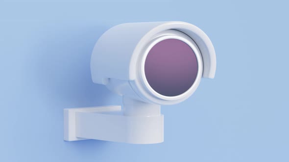 White Surveillance Camera alt