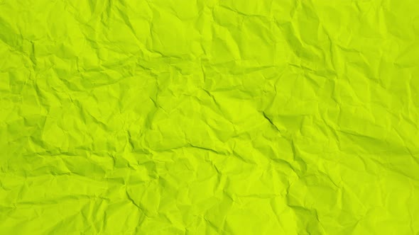 Stop Motion of Crumpled Green Paper Background