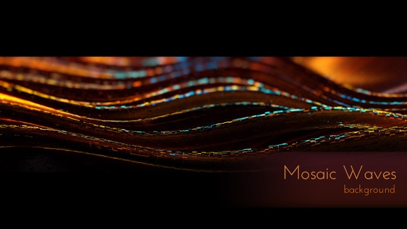 Mosaic Waves Background