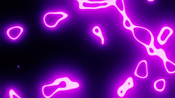 Loop Able Video Background Topdown Moving Shining Purple Neon Large Particles
