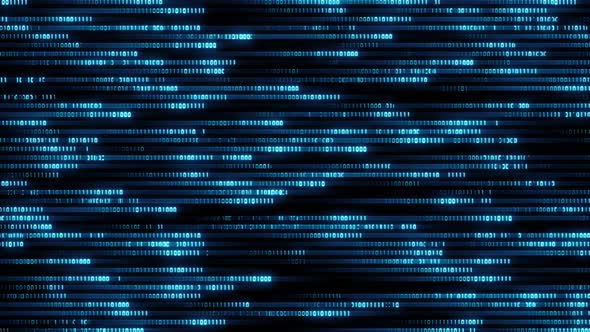 High-Speed Fiber data transfer 5G 4G bits internet  AI network technology information matrix  Blue alt