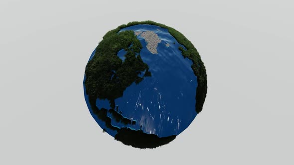 Earth's rotation in half a day alt