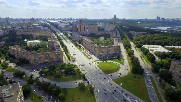 Aerial View of Highway Interchange in Moscow City Russia by imger ...