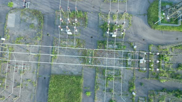Electric Distribution Station Aerial View