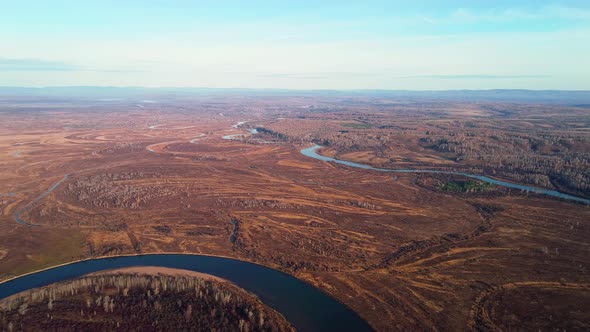 River View From Bird Flight. alt