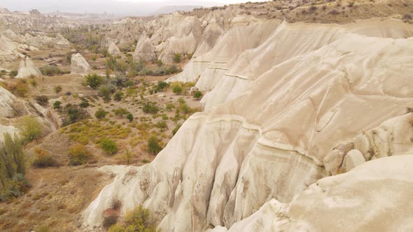 Cappadocia Landscape Aerial View. Turkey. Goreme National Park alt