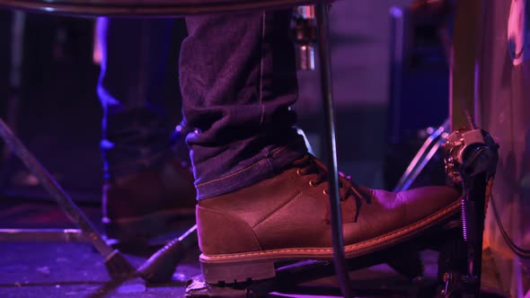 Musician performing during a concert alt