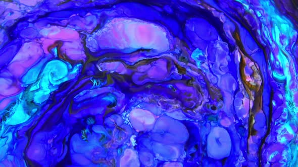 Liquid Colorful Paint Pattens Mix In Slow Motion alt