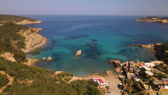 Cala Xarraca beach in Ibiza, Spain alt