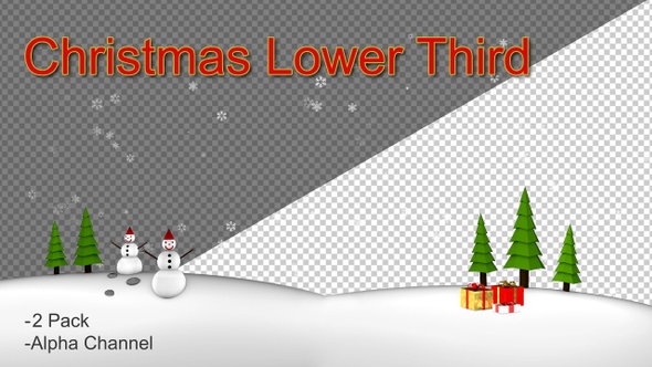 Christmas Lower Third 4k alt