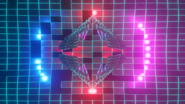 Abstract VJ Loop with Pulsating Shapes