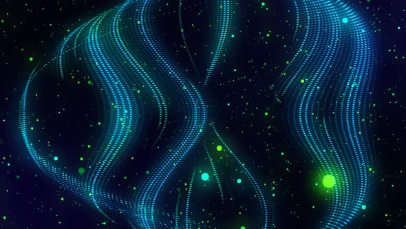 Glowing Background Green Blue Motion Graphics Animated Background