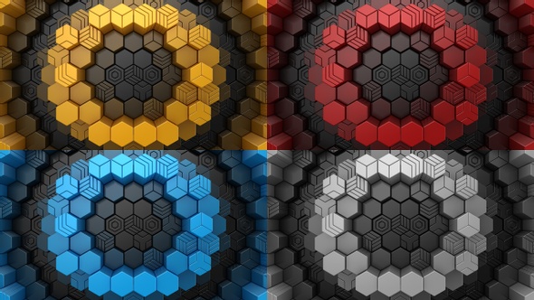 Hexagons Form A Wave alt