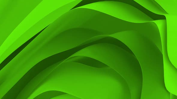 Abstract Colorful Green Shapes Background