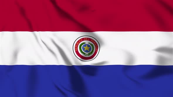 4K Paraguay Flag - Loopable