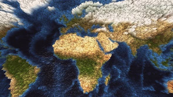 Wavy Animation of the World Map alt