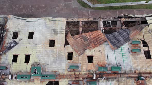 War in Ukraine  Destroyed Building in Stoyanka Bucha District alt