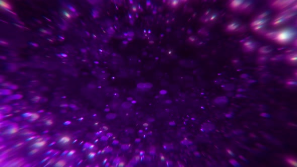 Abstract Purple Bubble Loop Background Concept Animation with Realistic Macro Water Drops