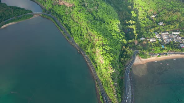 Maconde Beach Bathing in Beautiful Sunlight with Amazing Surrounding Landscape alt