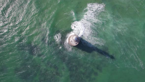Rattray Head Lighthouse on the North East Coast of Scotland alt