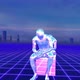 Synthwave metal human figures - VideoHive Item for Sale