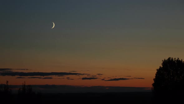 The Moon And Venus