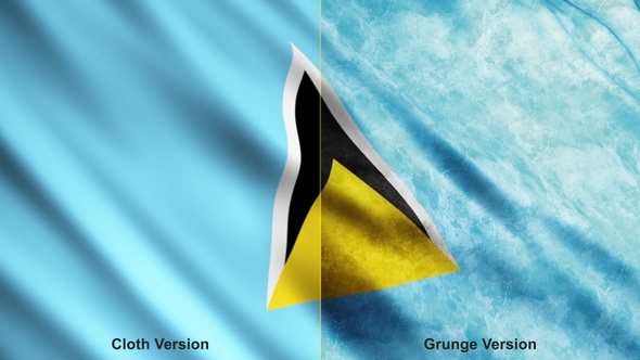 Saint Lucia Flags alt