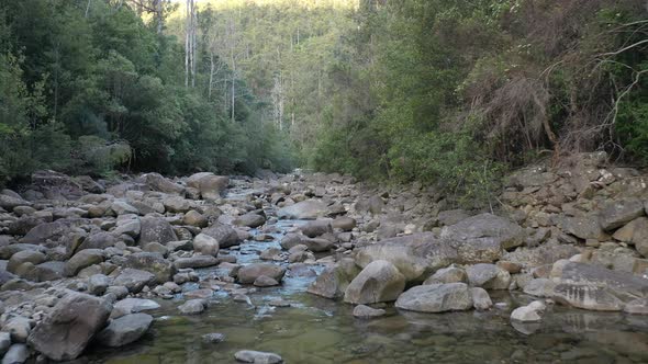 North West Bay River, Neika, Tasmania, Australia Aerial Drone 4K alt