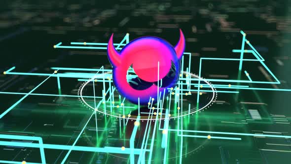 3D concept of a futuristic security concept alt