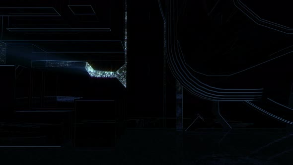 City Neon to The Moon 4k