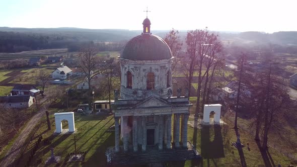 Roman Catholic Church Aerial, Ukraine