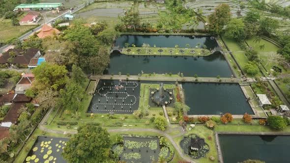 Tirta Gangga on Bali. Hindu Temple. alt