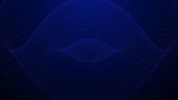 Blue Color Background Digital Particle Line Animation alt